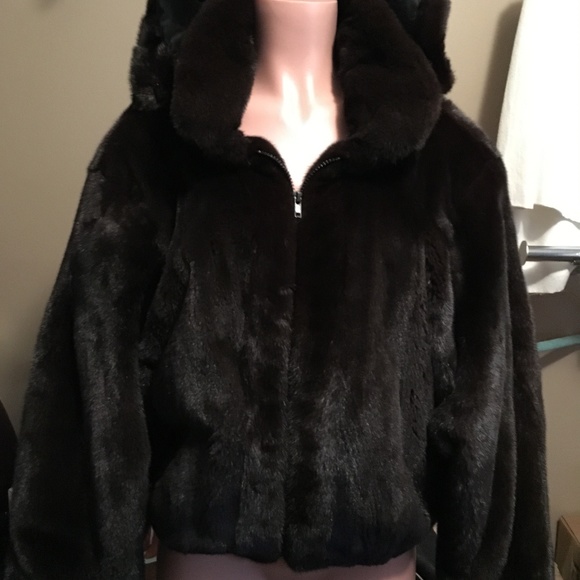 CUSTOM Made Mink Jacket full pelt detach hood - Picture 1 of 5